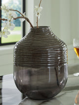 Harpwick Metallic Gray Vase by Ashley at Eve Furniture