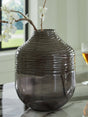 Harpwick Metallic Gray Vase by Ashley at Eve Furniture
