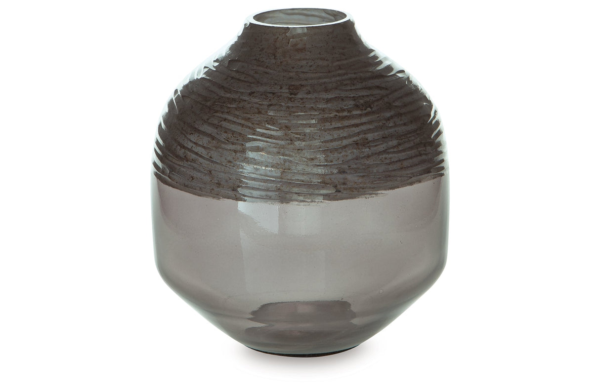 Harpwick Metallic Gray Vase by ASHLEY FURNITURE at Eve Furniture
