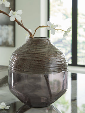 Harpwick Metallic Gray Vase by ASHLEY FURNITURE at Eve Furniture