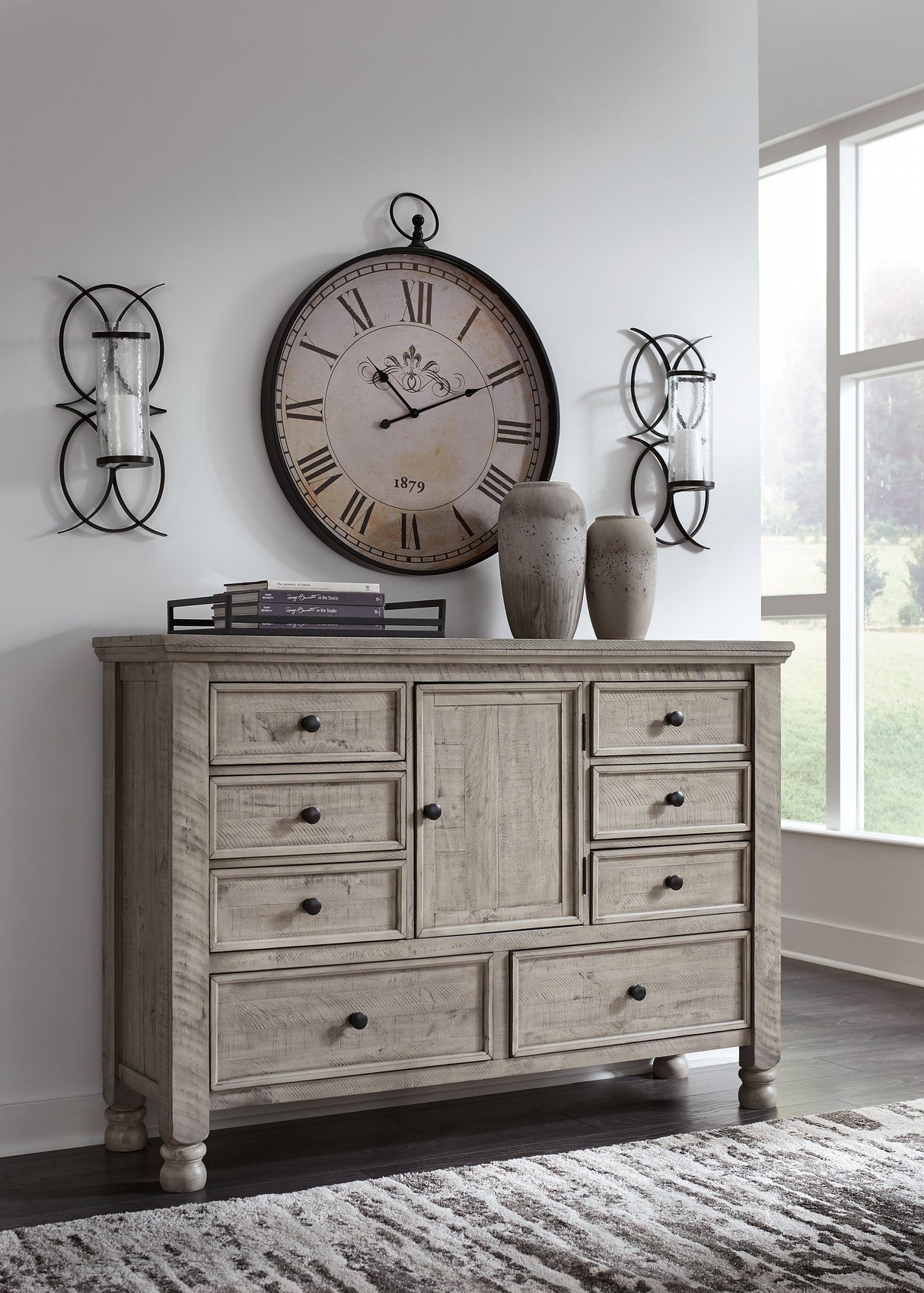 Harrastone Gray Dresser