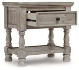 Harrastone Gray Nightstand