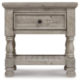 Harrastone Gray Nightstand