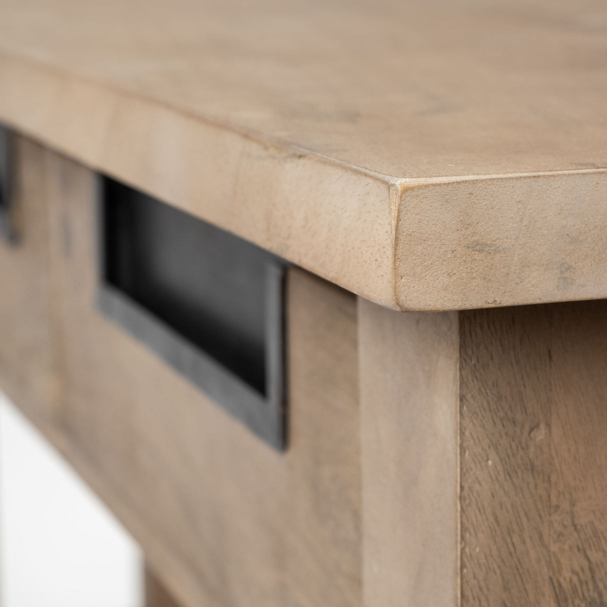 Harrelson III Brown Wood 4 Drawer Console Table by Mercana at Eve Furniture