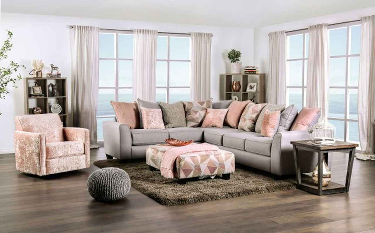 Harriden Gray Sectional by Furniture of America at Eve Furniture