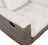 Harriette Beige/Brown 2-Piece Double Reclining Set by Homelegance at Eve Furniture