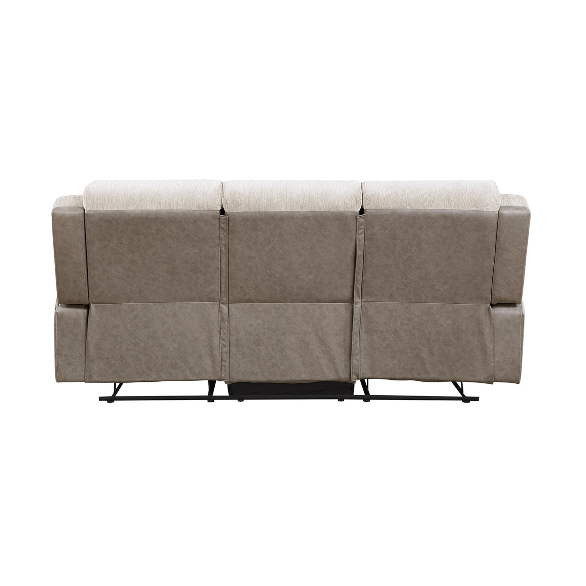 Harriette Beige/Brown 2-Piece Double Reclining Set by Homelegance at Eve Furniture