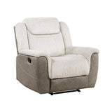 Harriette Beige/Brown Double Reclining Living Room Set by Homelegance at Eve Furniture