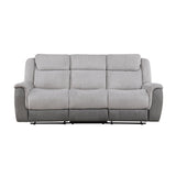 Harriette Gray Double Reclining Living Room Set by Homelegance at Eve Furniture