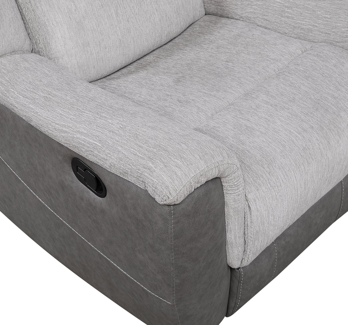 Harriette Gray Reclining Chair by Homelegance at Eve Furniture