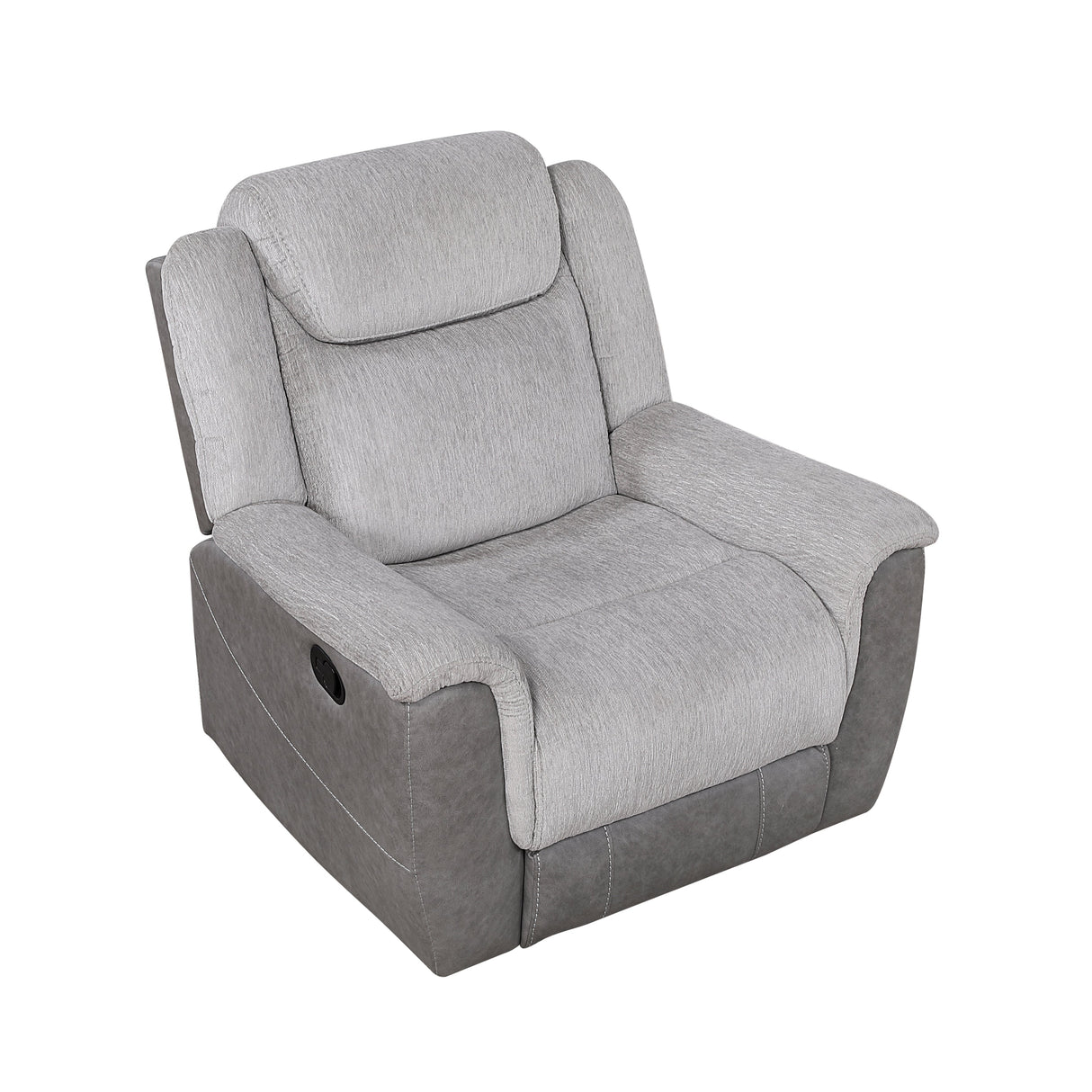 Harriette Gray Reclining Chair by Homelegance at Eve Furniture
