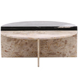 Harrington Coffee Table, Black/Cream, Set of 2 by Dovetail at Eve Furniture