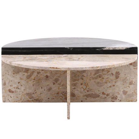 Harrington Coffee Table, Black/Cream, Set of 2 by Dovetail at Eve Furniture
