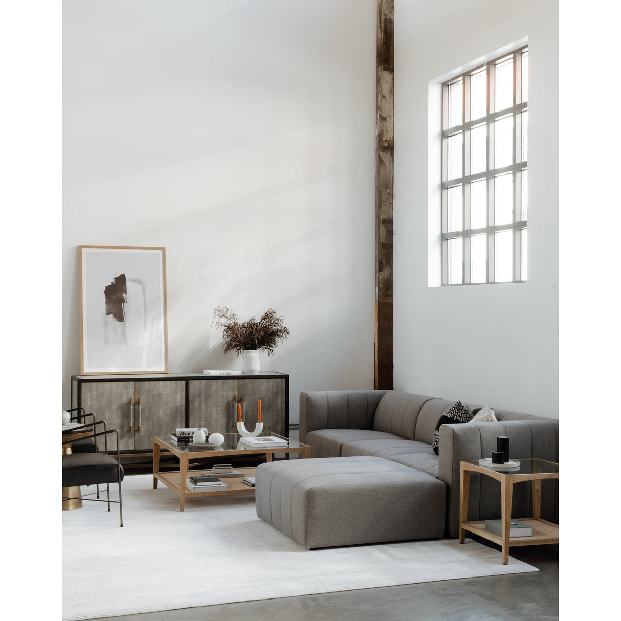 Harrington Natural Coffee Table by Moe's Home at Eve Furniture