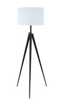 Harrington White/Black Tripod Legs Floor Lamp by Coaster at Eve Furniture