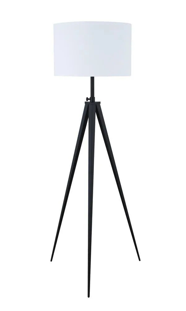 Harrington White/Black Tripod Legs Floor Lamp by Coaster at Eve Furniture