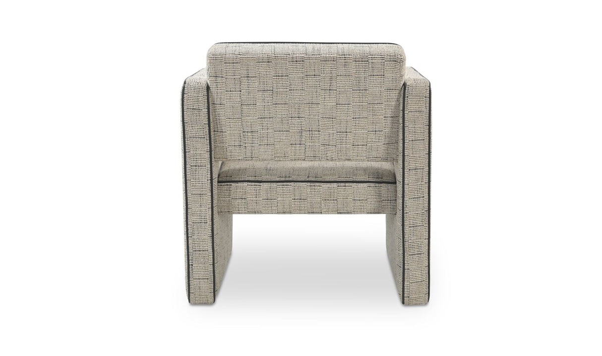 Harris Accent Chair Black And Beige Weave by Moe's Home at Eve Furniture