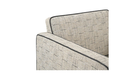 Harris Accent Chair Black And Beige Weave by Moe's Home at Eve Furniture