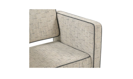 Harris Accent Chair Black And Beige Weave by Moe's Home at Eve Furniture
