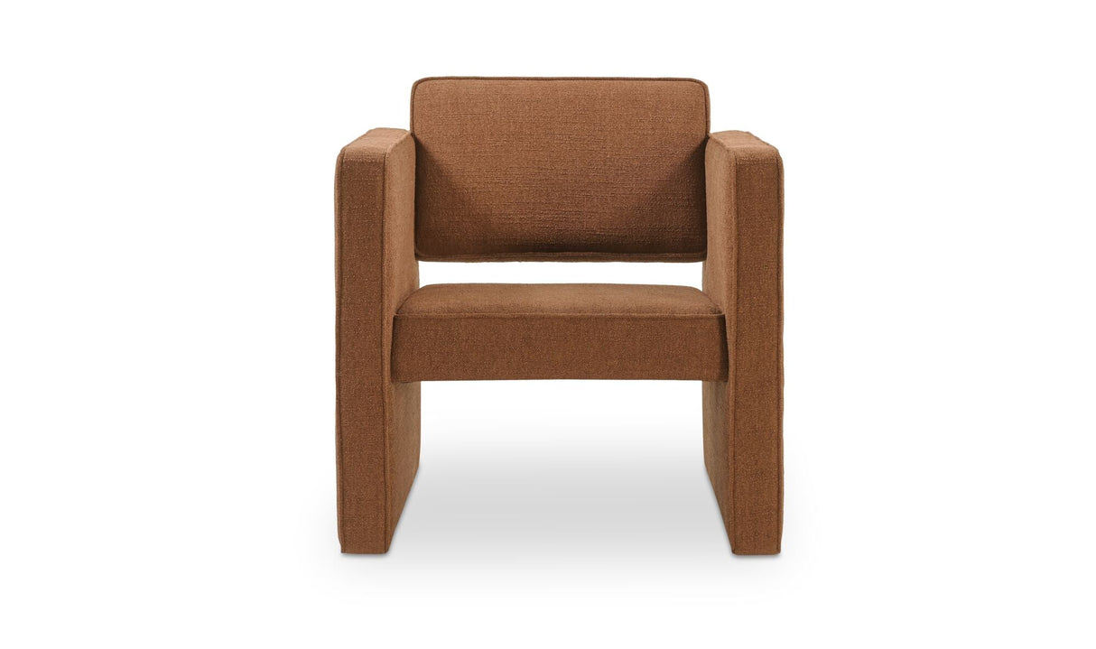 Harris Accent Chair Burgundy by Moe's Home at Eve Furniture