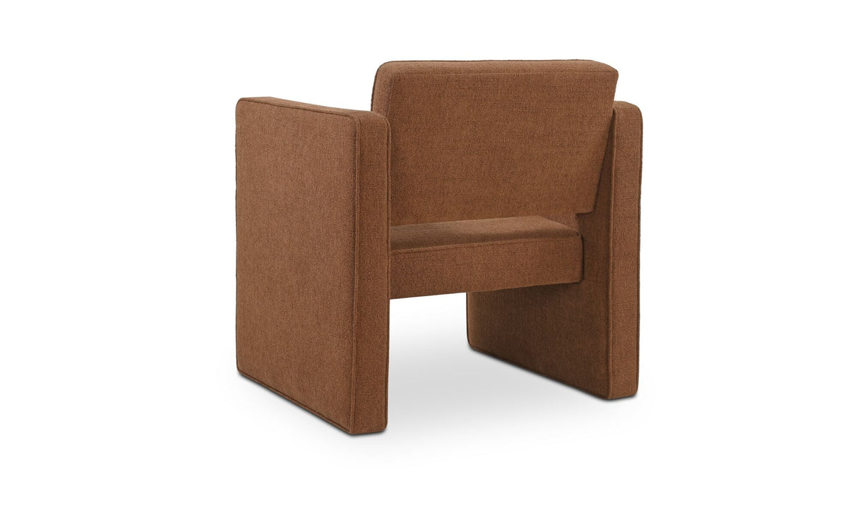 Harris Accent Chair Burgundy by Moe's Home at Eve Furniture