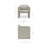 Harris Black/Beige Weave Accent Chair by Moe's Home at Eve Furniture