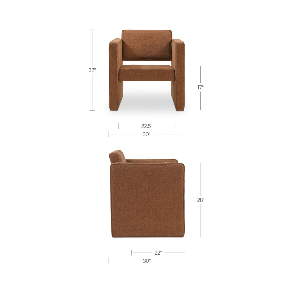 Harris Burgundy Accent Chair by Moe's Home at Eve Furniture