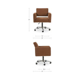 Harris Burgundy Office Chair by Moe's Home at Eve Furniture