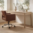 Harris Burgundy Office Chair by Moe's Home at Eve Furniture