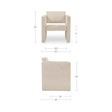 Harris Oat Accent Chair by Moe's Home at Eve Furniture