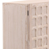 Harrison 4 Door Sideboard, White Wash by Dovetail at Eve Furniture