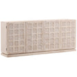 Harrison 4 Door Sideboard, White Wash by Dovetail at Eve Furniture