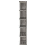 Harrison Weathered Gray 5-Tier Bookcase