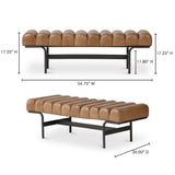 Harrison Brown Bench by Moe's Home at Eve Furniture