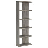 Harrison Weathered Gray 5-Tier Bookcase by Coaster at Eve Furniture