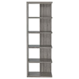 Harrison Weathered Gray 5-Tier Bookcase by Coaster at Eve Furniture