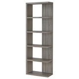 Harrison Weathered Gray 5-Tier Bookcase by Coaster at Eve Furniture