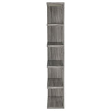 Harrison Weathered Gray 5-Tier Bookcase by Coaster at Eve Furniture