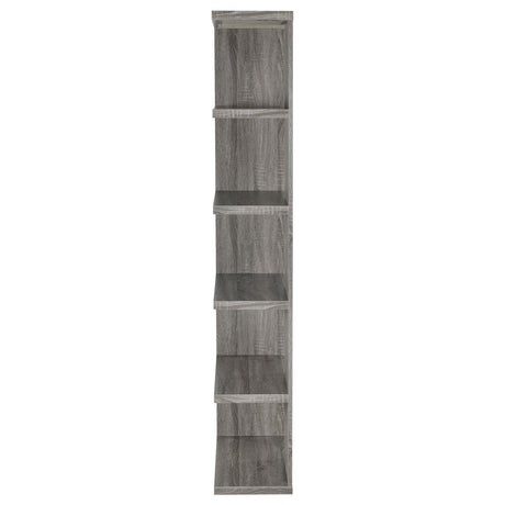 Harrison Weathered Gray 5-Tier Bookcase by Coaster at Eve Furniture