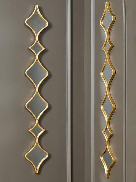 Harriswood Gold Finish Accent Mirror Set (Set of 2) by Ashley at Eve Furniture