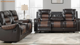 Hart Two-Tone 2-Piece Reclining Set by Homelegance at Eve Furniture