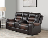 Hart Two-Tone 2-Piece Reclining Set by Homelegance at Eve Furniture