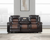 Hart Two-Tone 2-Piece Reclining Set by Homelegance at Eve Furniture