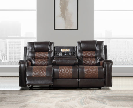 Hart Two-Tone 2-Piece Reclining Set by Homelegance at Eve Furniture