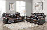 Hart Two-Tone 3-Piece Reclining Set by Homelegance at Eve Furniture