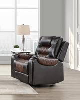 Hart Two-Tone 3-Piece Reclining Set by Homelegance at Eve Furniture