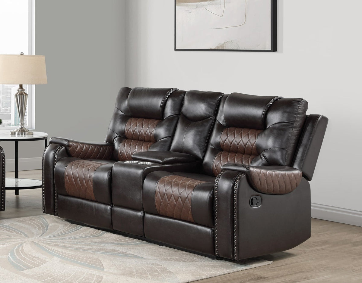 Hart Two-Tone 3-Piece Reclining Set by Homelegance at Eve Furniture