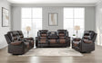Hart Two-Tone 3-Piece Reclining Set by Homelegance at Eve Furniture