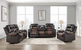 Hart Two-Tone 3-Piece Reclining Set by Homelegance at Eve Furniture