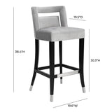 Hart Velvet Stool by TOV Furniture at Eve Furniture